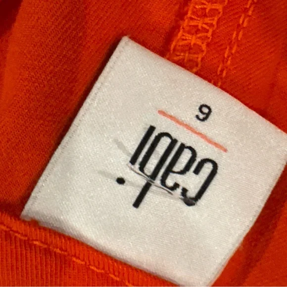 CAbi Vibrant Red/ Orange Ankle/ Utility Pant - Picture 5 of 7